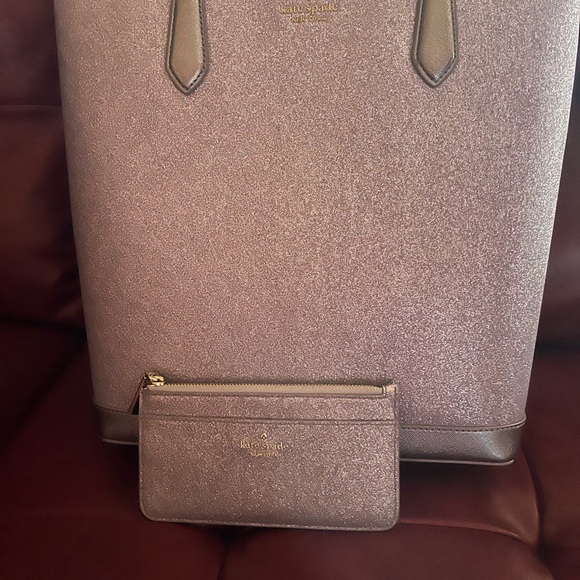 Kate Spade Glitter Jana Tote and Wallet - Picture 2 of 9